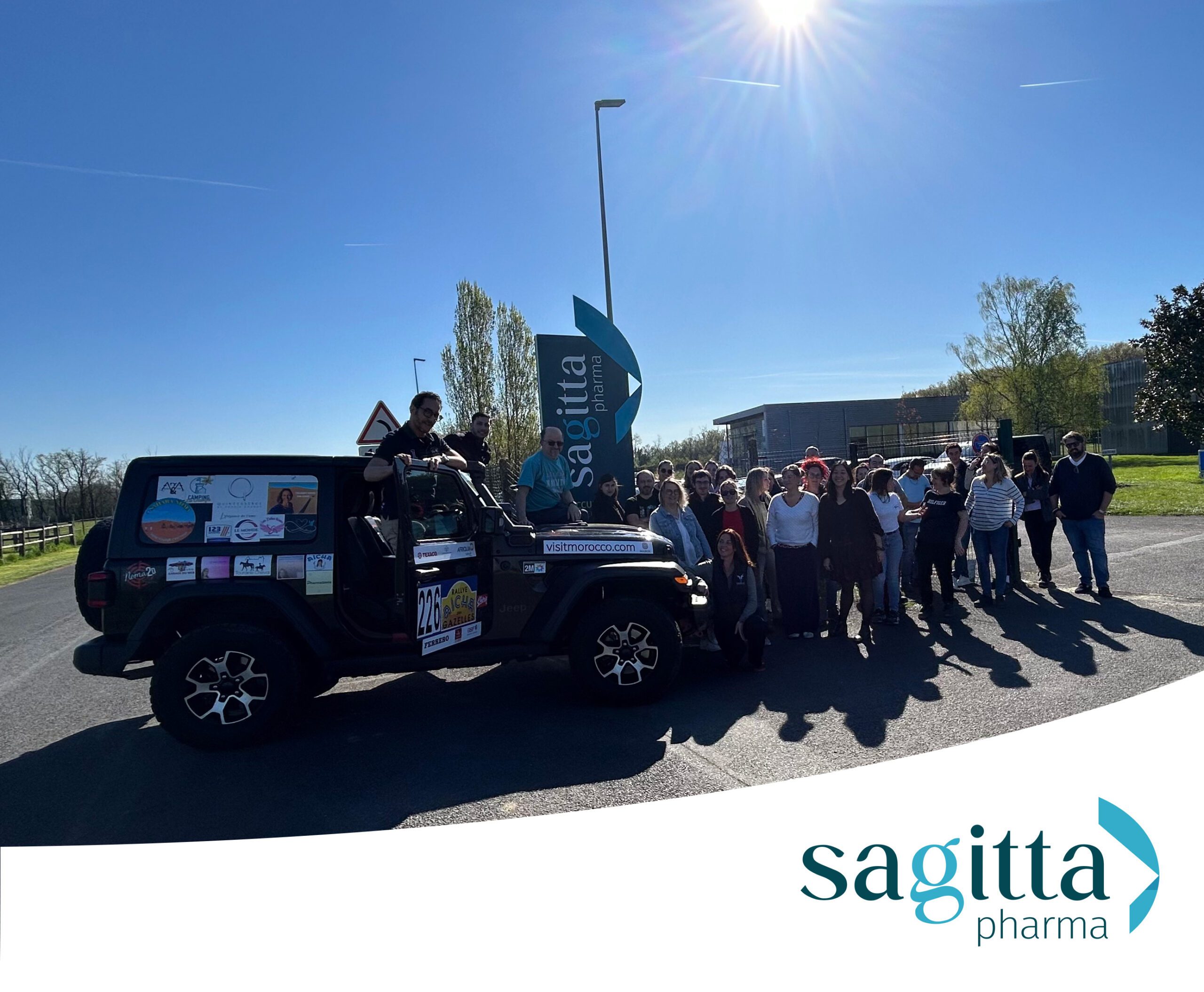 Sagitta Pharma et PharmaSmile aux côtés des Gazelles Filantes dans le désert marocain ! 🏜️✨