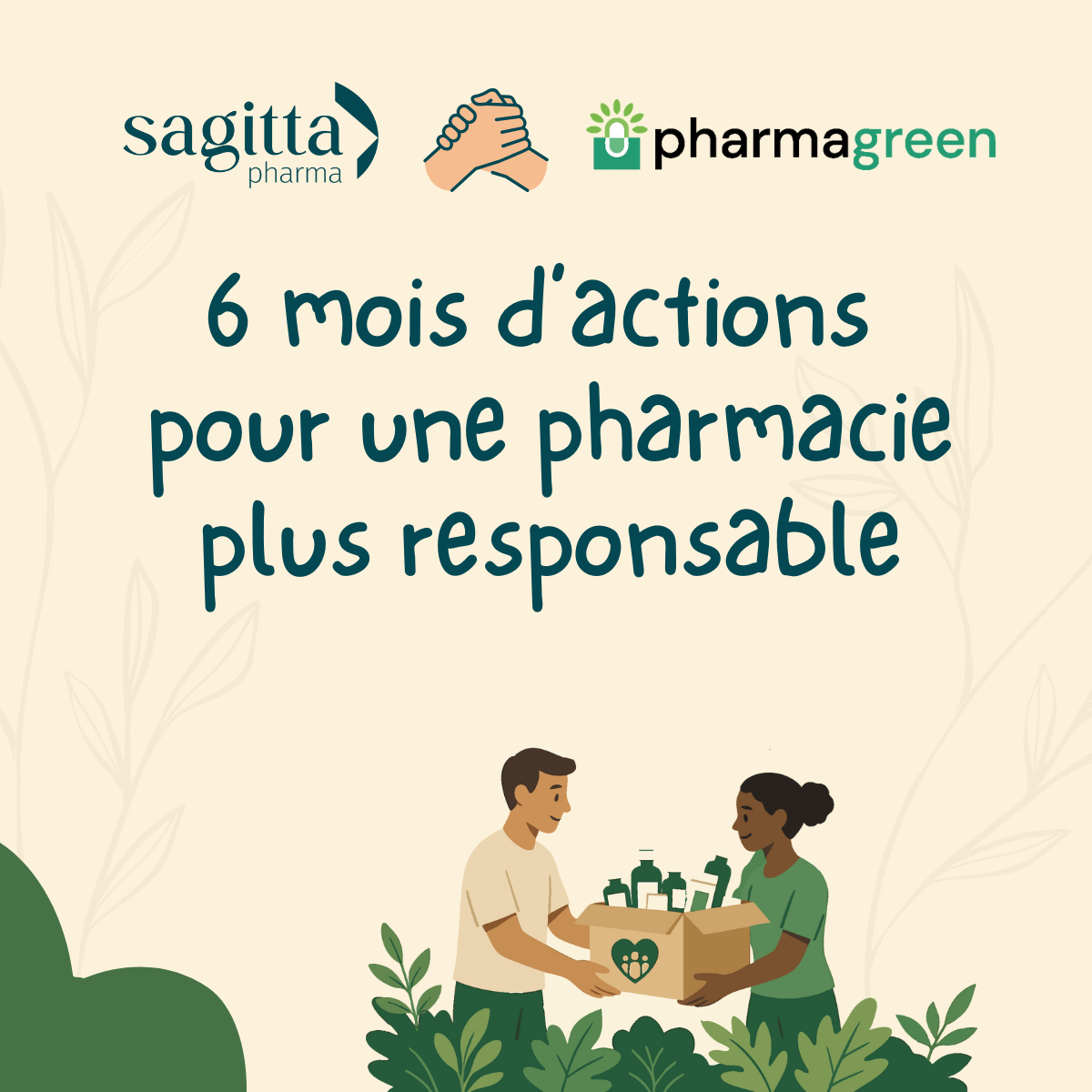illustration pour le post partenariat RSE Sagitta Pharma