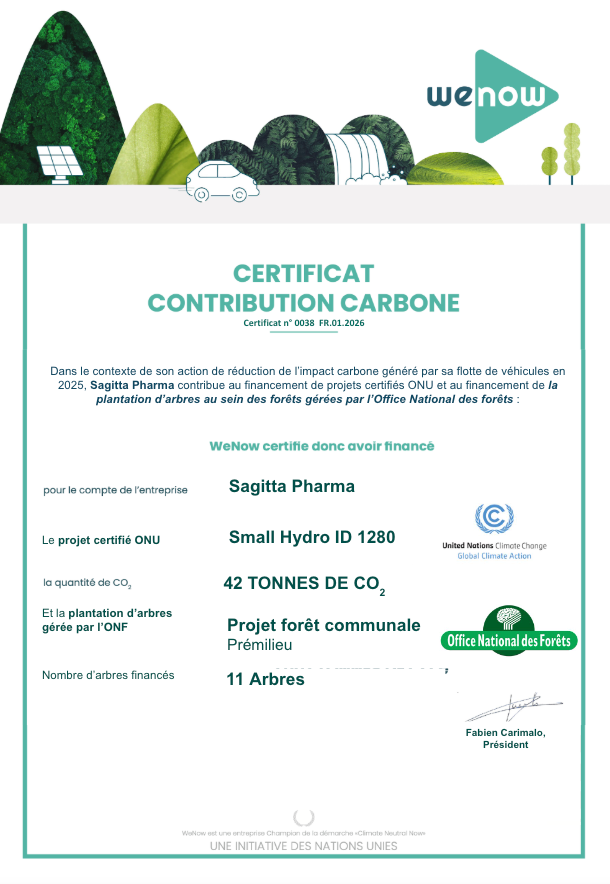 Certificat-WeNow_SagittaPharma-2025_42tonnesSmallHydro_0038012026